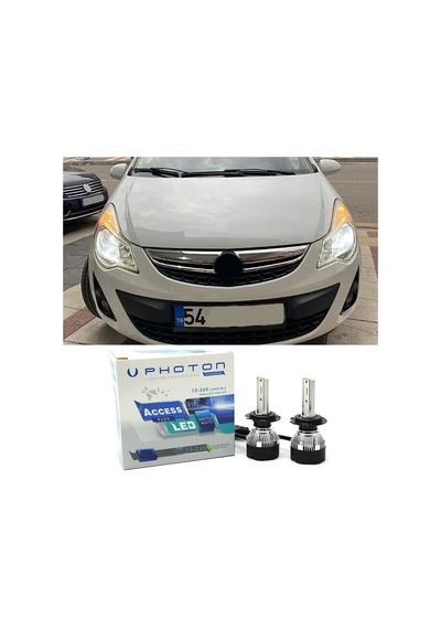 Opel Corsa D Led Xenon Uzun Far Ampulü H1 Access Yeni Seri Beyaz 2006-2014