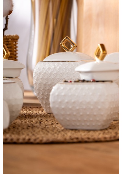 Emsan Flower Gold 5'li Baharat Takımı Gold