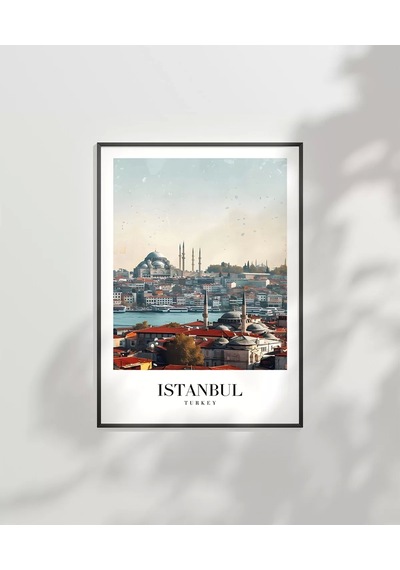 Çerçevesiz Poster Timeless Istanbul Skyline