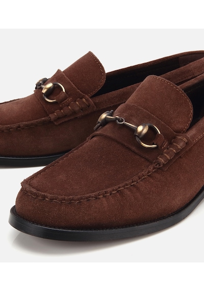 Hotiç Erkek Süet Deri Kahverengi Toka Detaylı Klasik Loafer 02ayh320200a480 02ayh320200a480