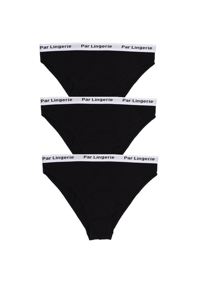 Parlingerie Kadın 3lü Slip Külot Siyah