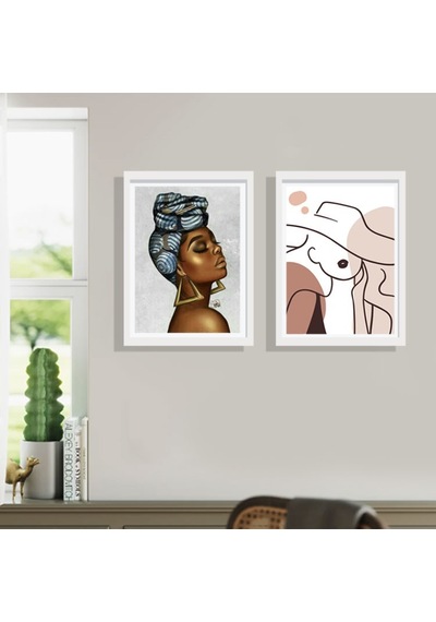 Yapışkanlı Sök Tak Beyaz 2'li Çerçeve 20x30cm