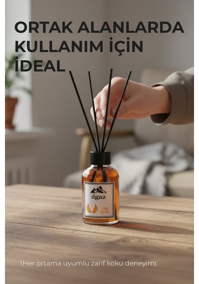 Ilgaz Ateş Meleği Bambu Çubuklu Oda Kokusu 110 Ml Red Diffuser Fire Angel Ortam Kokusu 12'li Pake Diğer