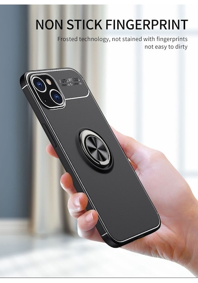 Apple Uyumlu  iPhone 13 Mini Kilif Yüzüklü Soft Premium Silikon Kapak 406170812