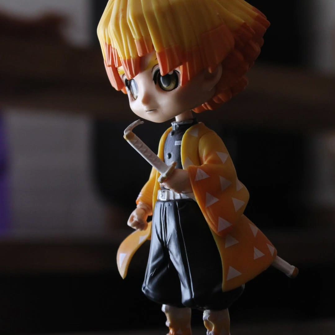 Demon Slayer Kimetsu No Yaiba Zenitsu Agatsuma Anime Karakter Figür Oyuncak Koleksiyonluk Biblo 15cm Demon Slayer