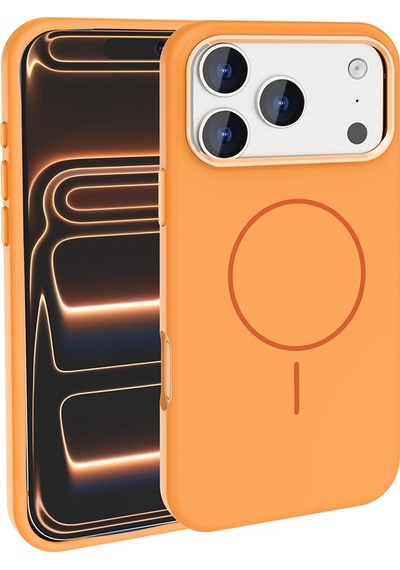 Apple Uyumlu iPhone 17 Pro Max Kılıf M-safe Şarj Özellikli Metal Kamera Çerçeveli Zore Edi Silikon Kapak Çok Renkli