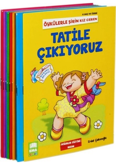 Öykülerle Şirin Kız Ceren Serisi Seti - 6 Yaş ve Üzeri Değerler Eğitimi - 10 Kitap Takım - Erdal Çakıcıoğlu - Ema Çocuk