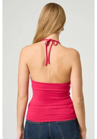 Seeh Fuşya Boynu Bağlamalı Body Sh223 FUŞYA