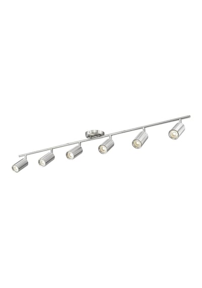 Rsylight Metal İnox Kaplama 6 Lı 180 Derece Hareketli Modern Günışığı Ampullü GRİ RENK