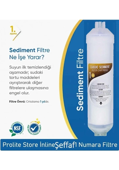 Aqua Bella Kapalı Kasa Su Arıtma Cihazı 12 Inç 3lü Inline Su Arıtma Ön Filtresi