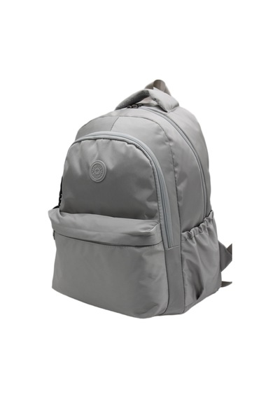 Gri Unisex Okul Çantası Su Geçirmez Kumaş Unisex Okul Sırt Çantası 2200 Gri