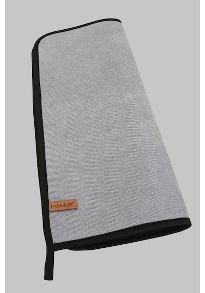 Microfiber Bulaşık Kurutma Matı 46x36 cm Kurulama Bezi Kurutma Örtüsü Tezgah Üstü Gri