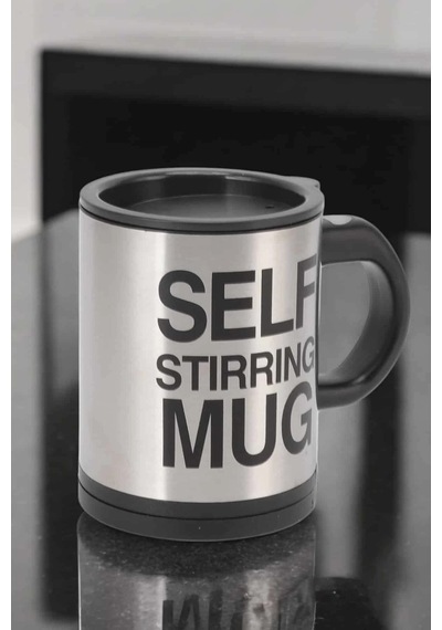 Mey İthalat Yazılı Mug Kupa Karıştırıcı Özelliği Ve Paslanmaz Çelik