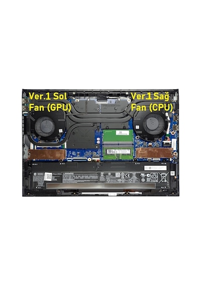 Hp Victus 16-d0000 Serisi Notebook Gpu, Ekran Kartı Fanı Sol Fan - V1 / 60w