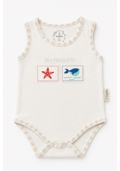 Babyhola 5'li Atlet Kol Çıtçıtlı Badi Mix Set Beyaz