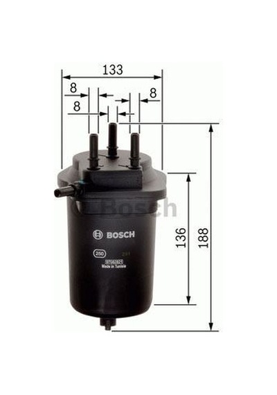 BOSCH 450907008 MAZOT FİLTRESİ CLIO THALIA CLIO II SYMBOL KANGOO