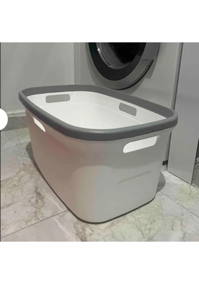 Taraftan Tutulabilen Çamaşır Sepeti - 20 Litre Çamaşır Selesi - Kirli Çamaşır Sepeti - Pp Genel