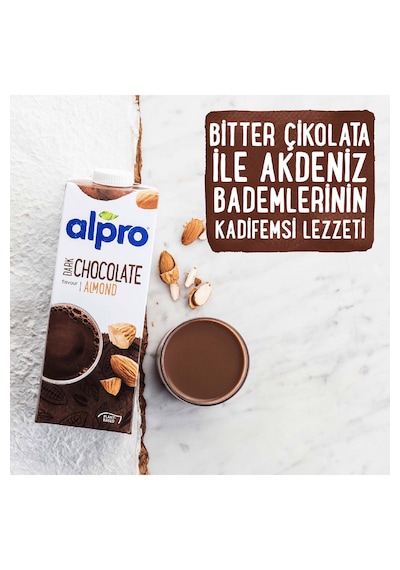 Alpro Bitter Çikolata Badem İçeceği 2 x 1 L