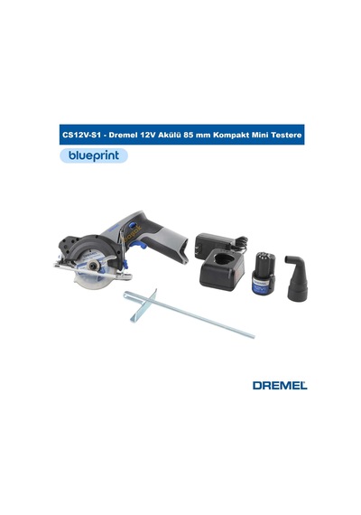 Dremel Cs12v-s1 12v Akülü 85 Mm Kompakt Mini Testere Lazer Kılavuzlu Usb-c