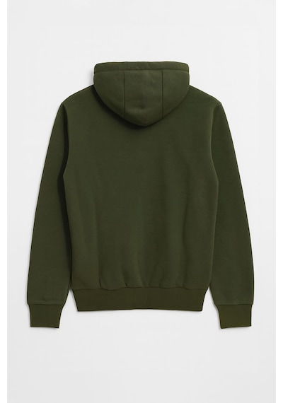 Markapia Erkek Fermuarlı Kapüşonlu İçi Polarlı Sweatshirt Haki M L