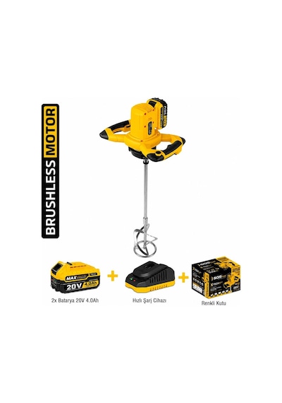 Sgs Sgs5440 Akülü 2x4.0ah Boya Ve Harç Karıştırıcı
