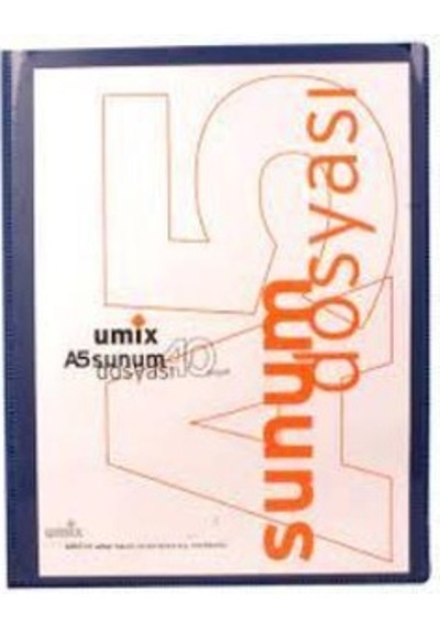 UMIX SUNUM DOSYASI CEPLI A5 40 LI LACIVERT(U1194P)