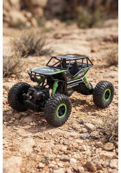 Racing Crew Max Rock Crawler 1:16 Ölçek 4wd Uzaktan Kumandalı Arazi Aracı 2.4 Ghz Oyuncak Araba Çok Renkli