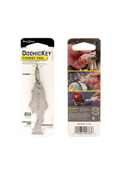 Ibartech-Superelma Nite Ize Doohickey Fishkey Çelik Anahtarlık