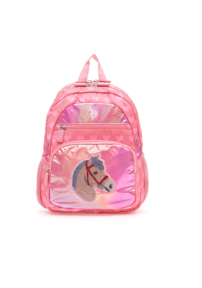 U.s. Polo Assn. Kız Çocuk Pembe Okul Çantası 50315126-vr041 Çok Renkli