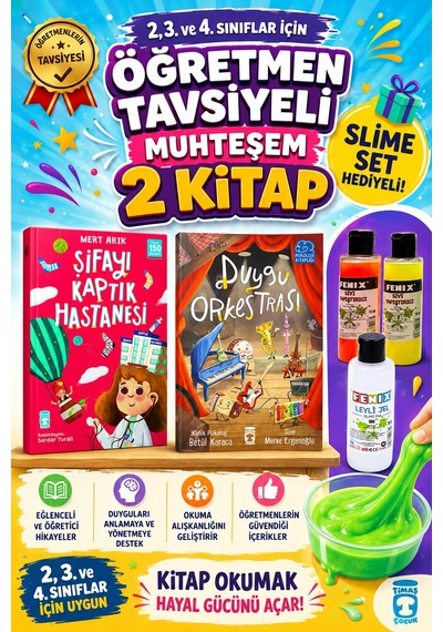 Timaş 2,3. Ve 4.sınıflar İçin Şifayı Kaptık Eczanesi -duygu Orkestrası Slime Set Hediyeli