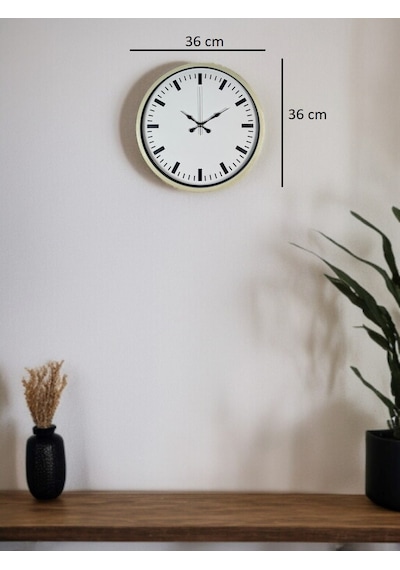 Mcg 36 Cm Sade Dekoratif Duvar Saati Çok Renkli 24707245