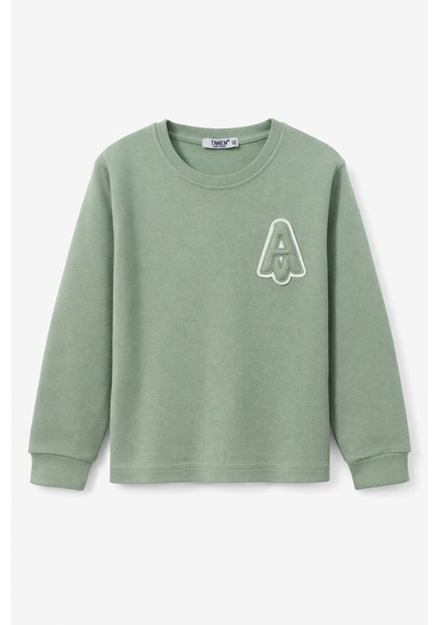 Tanem Kids Erkek Çocuk Jakarlı Örme Sweatshirt Yeşil Tanem Kids Erkek Çocuk Jakarlı Örme Sweatshirt Yeşil