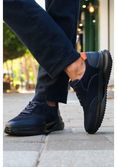 Mubiano Hakiki Deri Mbkry301-lcv Erkek Lacivert Sneaker & Spor Ayakkabı Lacivert
