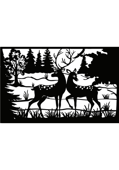 Ceylanlar Ve Orman Oto Özel Yeni Sticker 30 X 18 Cm