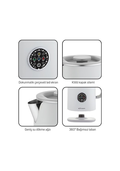 Conti Ck-300 Therma 1.7 L 1500 W Dijital Kettle