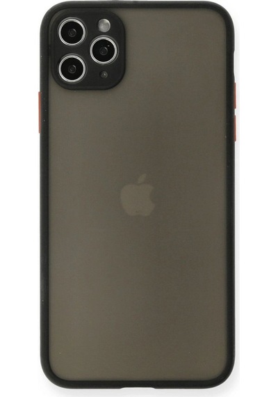 Apple, Uyumlu iPhone 11 Pro Max Kılıf Montreal Silikon Kapak - Siyah