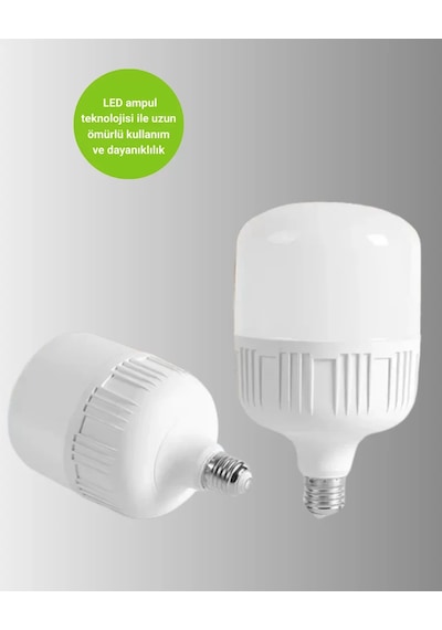 Acil Durumlara Uygun Şarjlı Torch Led Ampul 30 Watt Yeni Nesil Belirtilmemiş