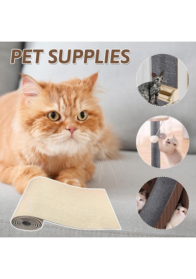 200 Cm X 40 Cm Kendinden Yapışkanlı Kedi Tırmalama Matı, Kendin Yap Kedi Tırmalama Tahtası, Ked