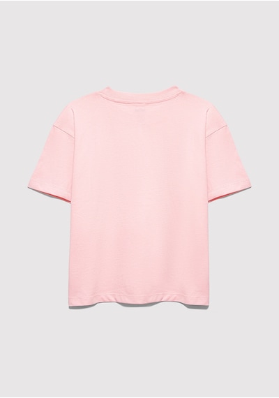 Mavi - Mavi Logo Baskılı Pembe Tişört 7610386-71007 Pembe