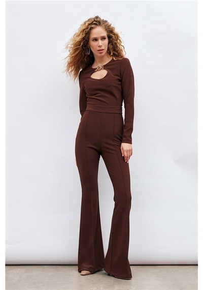 Sateen İspanyol Paça Pantolon 3082-5011 001