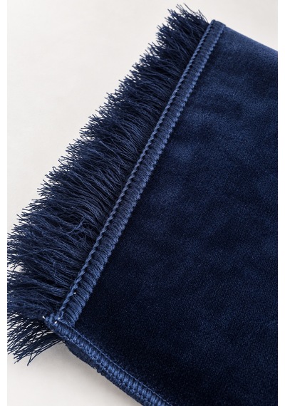 Düz Velur Kadife Seccade 70x110 Cm Lacivert