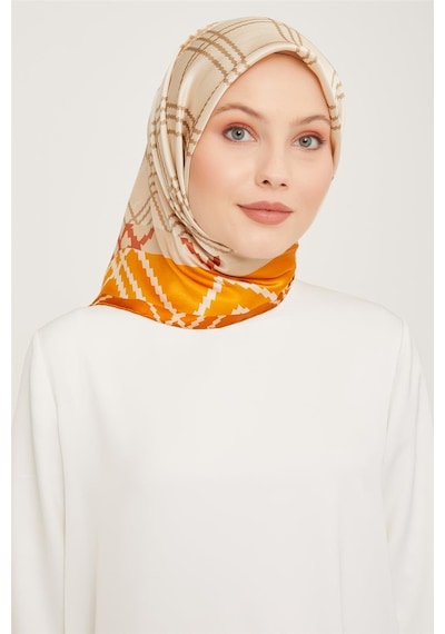 Armine Twill İpek Eşarp 23ka9040 37 - Bej