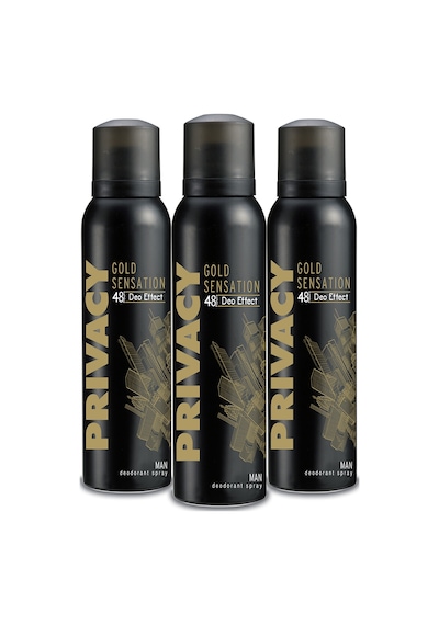 Privacy Man Gold Sensation Erkek Deodorant Sprey 3 x 150 ML