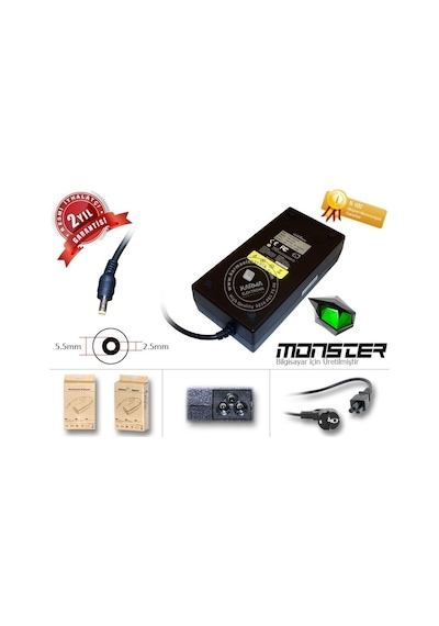 Teknikshop Casper Uyumlu Excalibur G7K.6700-B560P Adaptör Şarj Cihazı 150W (Uyumlu)
