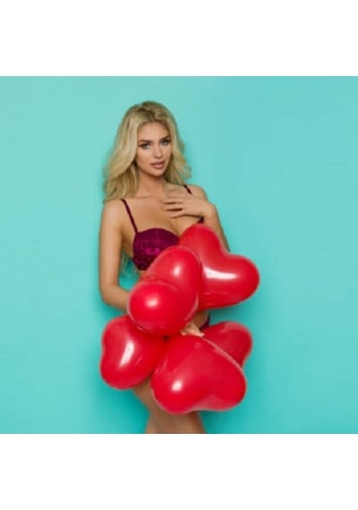 Vıp Kalite 14 Adet Kalpli Balon Kırmızı Kalpli Balon Kırmızı Balon Sevgililer Gününe Özel Dekor Balon