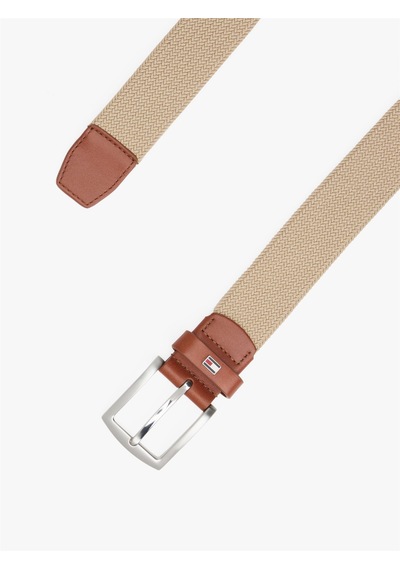 Tommy Hilfiger Denton Elastıc 3.5 Erkek Bej Kemer - Am0am13354 Bej