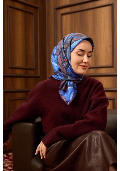 Silk Home Twill İpek Eşarp 11493-05 Koyu Lacivert