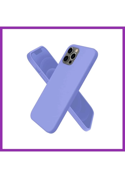 Bezos İphone 12 Pro Max Kılıf First Silikon - Mor Bty