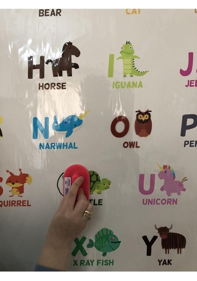 İngilizce Eğitici Harfler Çalışması Harf Öğrenme Ilkokul Öğrencisi Eğitim Yazı Tahtası 70x100 Cm Genel