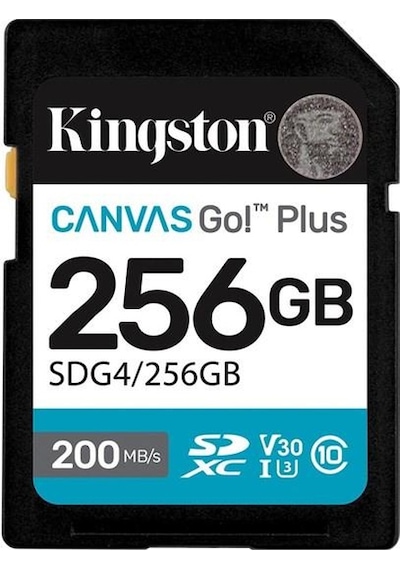 Kıngston 256gb Canvas Go+ Sdg4/256gb Sdhc Hafıza Kartı